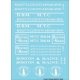 Railroad Decal Set -- Boston & Maine - MTC Roadname Set (white), HO, Tichy Train Group 10415