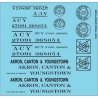 Railroad Decal Set -- Akron, Canton & Youngstown Roadname Set (black), HO, Tichy Train Group 10420