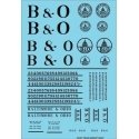 Railroad Decal Set -- Baltimore & Ohio Roadname Set (black), HO, Tichy Train Group 10422