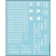 Railroad Decal Set -- Norfolk & Western Roadname Set (white), HO, Tichy Train Group 10428