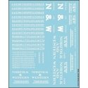 Railroad Decal Set -- Norfolk & Western Roadname Set (white), HO, Tichy Train Group 10428