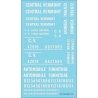 Railroad Decal Set -- Central Vermont Roadname Set (white), HO, Tichy Train Group 10411