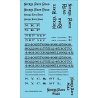 Railroad Decal Set -- Nickel Plate Road Roadname Set (black), HO, Tichy Train Group 10418