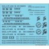 Railroad Decal Set -- Delaware & Hudson Roadname Set (black), N, Tichy Train Group 10410N