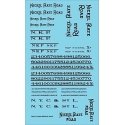 Railroad Decal Set -- Nickel Plate Road Roadname Set (black), N, Tichy Train Group 10418N