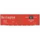 Railroad Decal Set -- Chicago, Burlington & Quincy 40′ Double-Door Boxcar (Chinese Red Car), HO, Tichy Train Group 10094