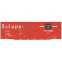 Railroad Decal Set -- Chicago, Burlington & Quincy 40′ Double-Door Boxcar (Chinese Red Car), HO, Tichy Train Group 10094