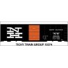 Railroad Decal Set -- New Haven 40′ Boxcar (McGinnis, black car, vermillion door), HO, Tichy Train Group 10374