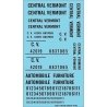 Railroad Decal Set -- Central Vermont Roadname Set (black), N, Tichy Train Group 10412N