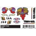 PineCar(R) Stick-On Decals -- Turbo Ram, All Scales, Woodland Scenics 327
