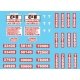 Vehicle Decal Set -- C&H Transportation, HO, Lonestar Models 12023
