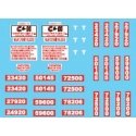 Vehicle Decal Set -- C&H Transportation, HO, Lonestar Models 12023