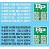 Vehicle Decal Set -- B&P Motor Express, HO, Lonestar Models 12030