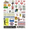 Dry Transfer Signs -- Tavern, Gas STation & Commercial, HO, Woodland Scenics 551