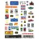 Dry Transfer Signs -- 1950s Signs & Posters, HO, Woodland Scenics 562