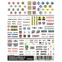 Dry Transfer Signs -- Crate, Labels & Warning Signs, HO, Woodland Scenics 560