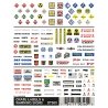 Dry Transfer Signs -- Crate, Labels & Warning Signs, HO, Woodland Scenics 560