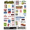 Dry Transfer Signs -- 1960s Signs & Posters, HO, Woodland Scenics 561