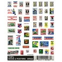Dry Transfer Signs -- 1940s Signs & Posters, HO, Woodland Scenics 563