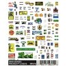 Dry Transfer Signs -- Product Logos, N, Woodland Scenics 570