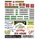 Dry Transfer Signs -- REA & advertising, HO, Woodland Scenics 553