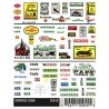 Dry Transfer Signs -- Set 1 - Assorted Advertising & Railroad, HO, Woodland Scenics 245