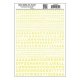 Dry Transfer Alphabet & Numbers - Railroad Gothic -- Yellow, All Scales, Woodland Scenics 724