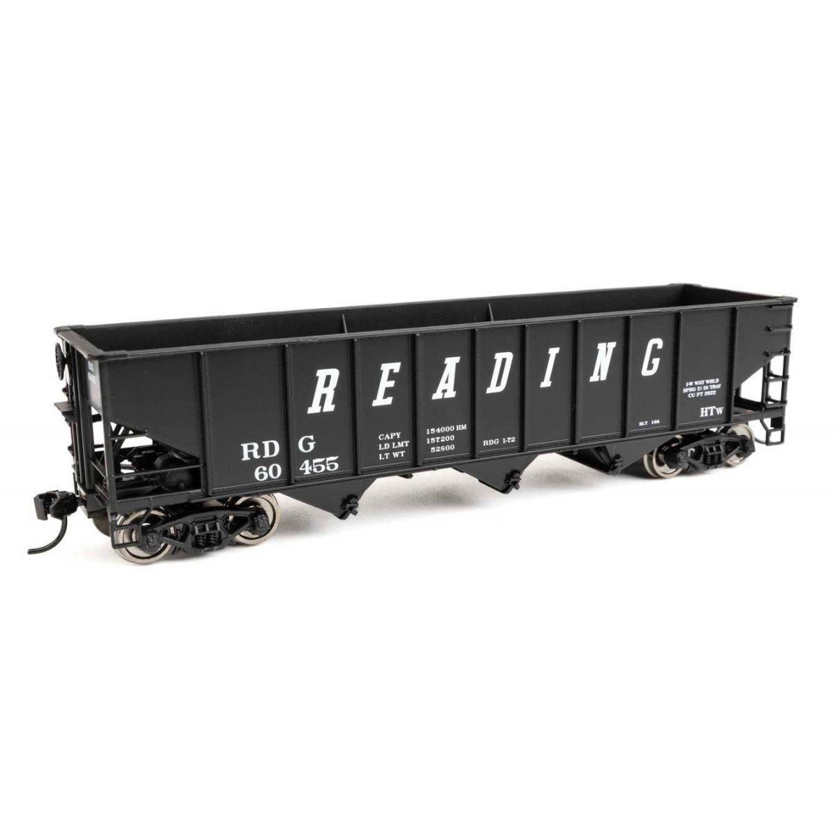 70-Ton AAR 3-Bay Open Hopper - Ready to Run -- Reading 60455