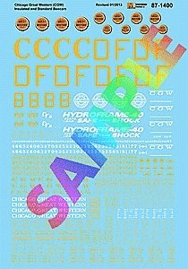 Chicago Great Western - CGW -- Insulated Boxcars (Moloco Kit), HO, Microscale Industries Inc 871400