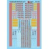 Union Pacific - UP -- GP15, MP15, SW1500, SD38-2 (With UPY Reporting Marks & Stripes), HO, Microscale Industries Inc 871102