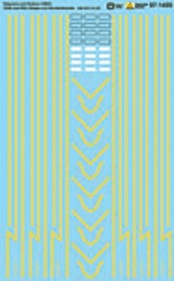 Railroad Decal Set -- Delaware & Hudson GE U23B & Alco RS3 Stripes & Number Boards (U, HO, Microscale Industries Inc 871455