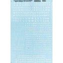 Alphabets & Numbers - Railroad Roman -- White, HO, Microscale Industries Inc 90001