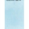 Alphabets & Numbers - Railroad Roman -- White, HO, Microscale Industries Inc 90001