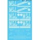 Railroad Decal Set -- Minneapolis & St. Louis MSTL 40` & 50` Boxcars, N, Microscale Industries Inc 601509