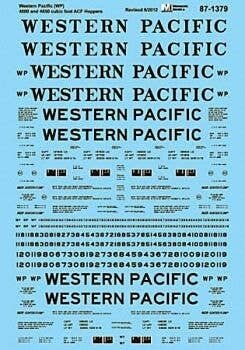 Western Pacific - WP -- 4600- & 4650-Cubic Foot ACF Hoppers, N, Microscale Industries Inc 601379