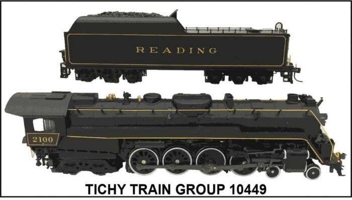 Railroad Decal Set -- Reading T-1 4-8-4 Steam Locomotive, HO, Tichy Train Group 10449