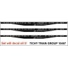 Railroad Decal Set -- New York Central System CI&S, MCRR, NYC&HR Flatcars, HO, Tichy Train Group 10467