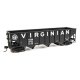 70-Ton AAR 3-Bay Open Hopper - Ready to Run -- Virginian 4598