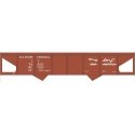 Railroad Decal Set -- Illinois Central 2-Bay Steel Hopper (Boxcar Red, Mainline Mid of America, HO, Tichy Train Group 10227
