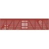 Railroad Decal Set -- Missouri Pacific 40′ Wood Stock Car (Boxcar Red Car), HO, Tichy Train Group 10284