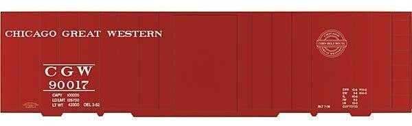 Railroad Decal Set -- Chicago Great Western 40′ Single-Door Boxcar (1952 Corn Belt Logo), HO, Tichy Train Group 10099