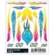PineCar(R) Dry Transfer Decals -- Cool Blaze, All Scales, Woodland Scenics 4010