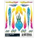 PineCar(R) Dry Transfer Decals -- Cool Blaze, All Scales, Woodland Scenics 4010