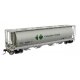59′ Cylindrical Hopper - Ready to Run -- Canpotex Ltd PTEX 456060 (white, green, black, round hatches)