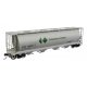 59′ Cylindrical Hopper - Ready to Run -- Canpotex Ltd PTEX 456060 (white, green, black, round hatches)