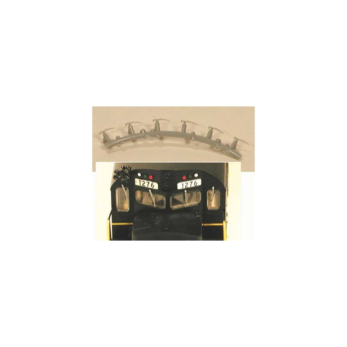 Windshield Wipers - Plastic -- pkg(6), HO, Cal Scale 619