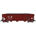 70-Ton 3-Bay 14-Panel Hopper w/Load - Ready to Run -- Louisville & Nashville 72805 (Post 1974, Boxcar Red, white), N, Bluford Sh