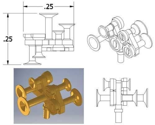 Nathan Air Horn -- M5R24, HO, Cal Scale 675