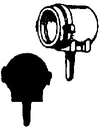 Steam Loco Headlight (Brass Castings) -- Plain, HO, Cal Scale 207