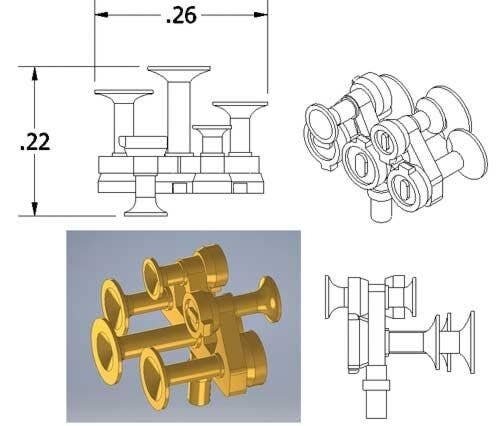 Nathan Air Horn -- M5R4, HO, Cal Scale 676